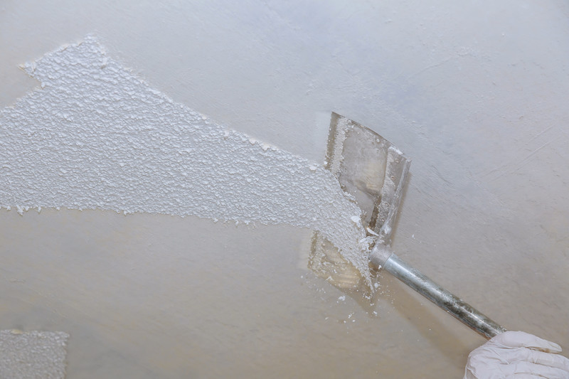After Removing Popcorn Ceiling, Remove Popcorn Ceiling After It Has Been Painted