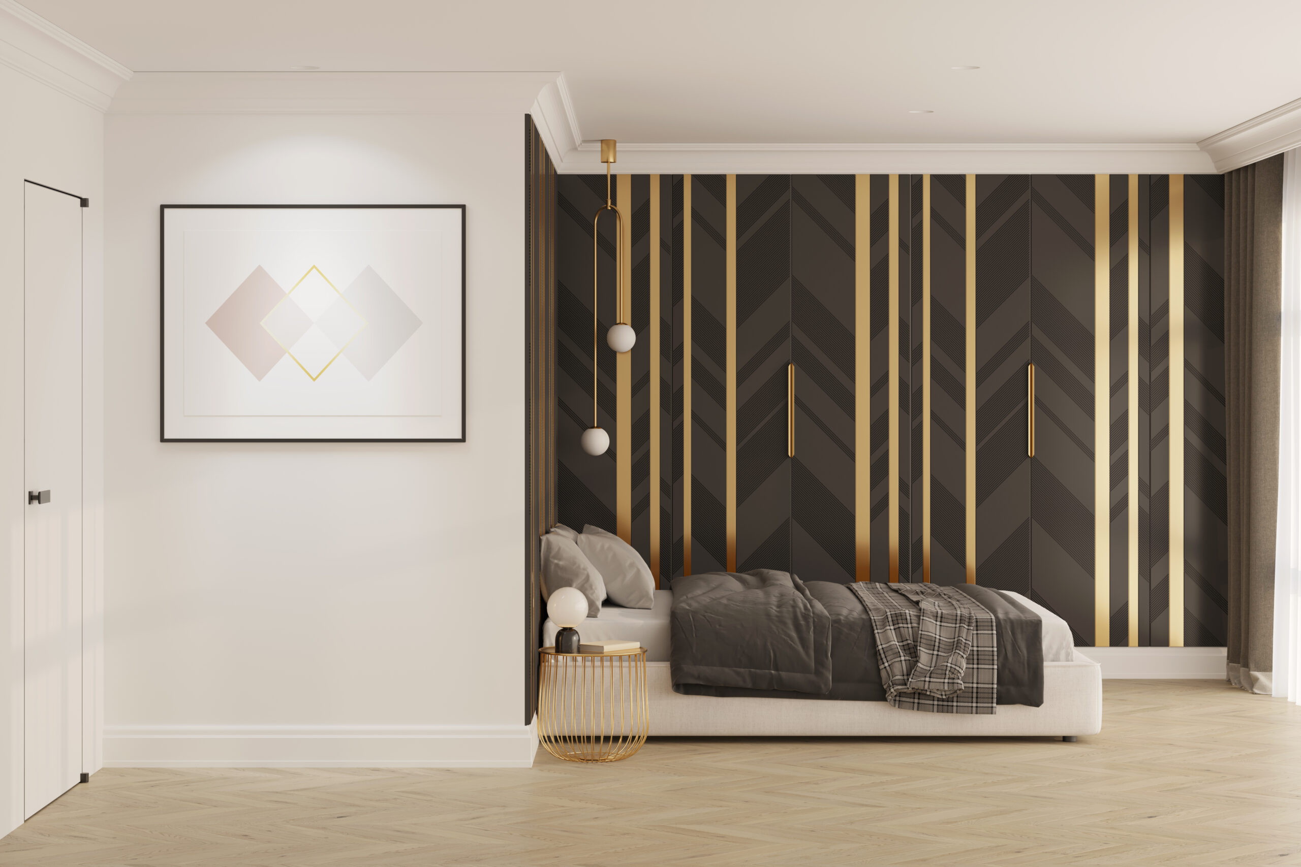 modern-bedroom-with-luxury-metallic-shades